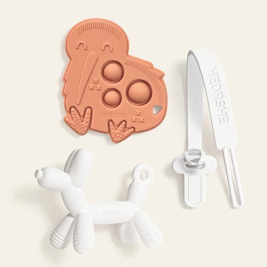 Revivco Teething and Calm Kit — premium teether, POP teether and anti-drop chain